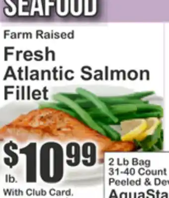 Key Food Farm Raised Fresh Atlantic Salmon Fillet offer