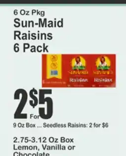 Key Food Sun-Maid Raisins offer