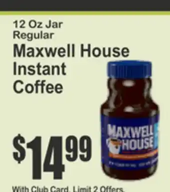 Key Food Maxwell House Instant Coffee offer