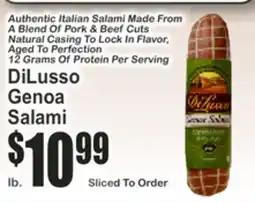 Key Food DiLusso Genoa Salami offer