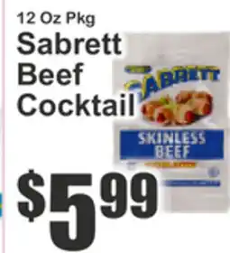 Key Food Sabrett Beef Cocktail offer