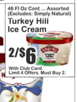 Key Food Turkey Hill Ice Cream offer