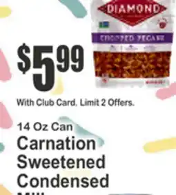 Key Food 14 Oz Can Carnation Sweetened Condensed Milk offer