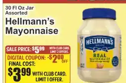 Key Food Hellmann's Mayonnaise offer