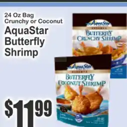 Key Food 24 Oz Bag Crunchy or Coconut AquaStar Butterfly Shrimp offer