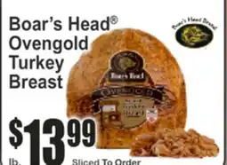 Key Food Boar's Head Ovengold Turkey Breast offer