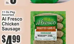 Key Food 11 Oz Pkg Assorted Al Fresco Chicken Sausage offer