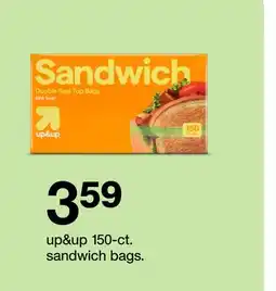 Target up & up 150 - ct. sandwich bags offer