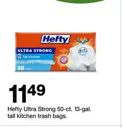 Target Hefty Ultra Strong 50-ct. 13-gal. tall kitchen trash bags offer