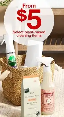 Target Select plant-based cleaning items offer