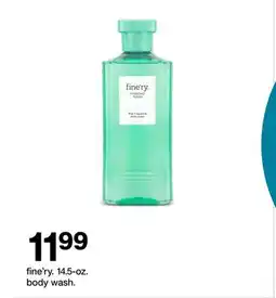 Target fine'ry. body wash offer