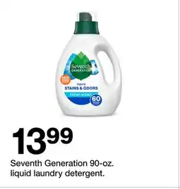 Target Seventh Generation 90-oz. liquid laundry detergent offer
