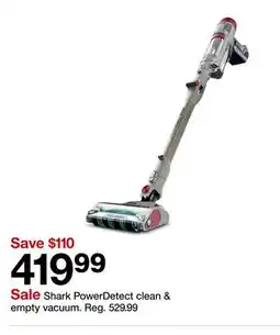 Target Shark PowerDetect clean & empty vacuum offer