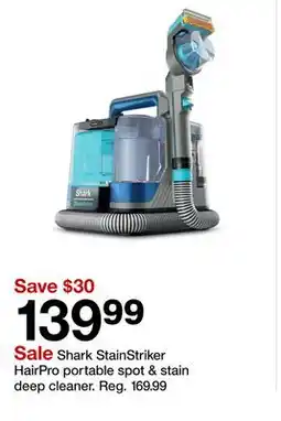 Target Shark StainStriker HairPro portable spot & stain deep cleaner offer