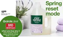 Target Everspring 100-oz. liquid laundry detergent offer
