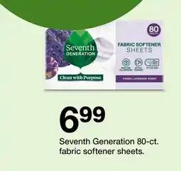 Target Seventh Generation 80-ct. fabric softener sheets offer