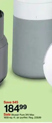 Target Blueair Pure 311i Max 1858-sq.-ft. air purifier offer