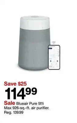Target Blueair Pure 511i Max 926-sq.-ft. air purifier offer
