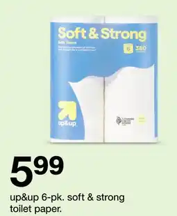 Target up & up 6-pk. soft & strong toilet paper offer