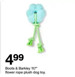 Target Boots & Barkley 11.7 flower rope plush dog toy offer