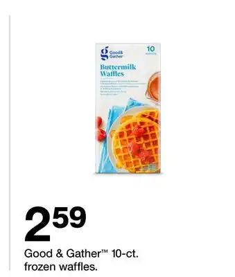 Target Good & Gather 10-ct. frozen waffles offer