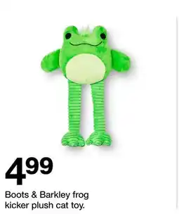 Target Boots & Barkley frog kicker plush cat toy offer