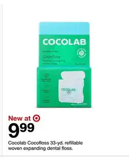 Target Cocolab Cocofloss 33 - yd. refillable woven expanding dental floss offer