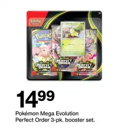 Target Pokémon Mega Evolution Perfect Order 3-pk. booster set offer