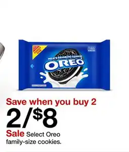 Target Select Oreo family-size cookies offer