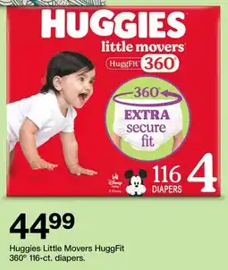 Target Huggies Little Movers HuggFit 360º 116-ct. diapers offer