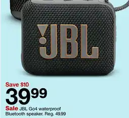 Target JBL Go4 waterproof Bluetooth speaker offer