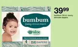 Target bumbum 114-ct. luxury skincare diapers offer