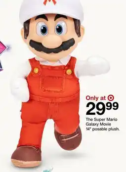 Target The Super Mario Galaxy Movie 14 posable plush offer