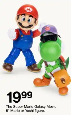 Target The Super Mario Galaxy Movie 5 Mario or Yoshi figure offer