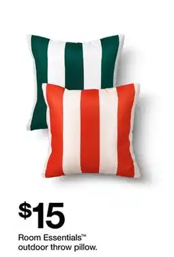 Target Room Essentials outdoor throw pillow offer
