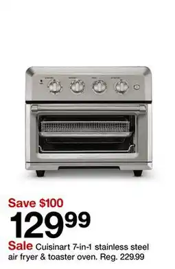 Target Cuisinart 7-in-1 stainless steel air fryer & toaster oven offer