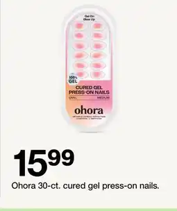 Target Ohora 30-ct. cured gel press-on nails offer