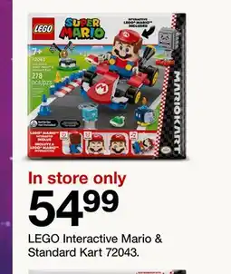 Target LEGO Interactive Mario & Standard Kart 72043 offer