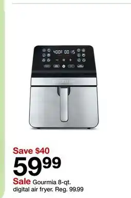 Target Gourmia 8-qt. digital air fryer offer
