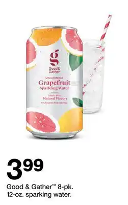 Target Good & Gather 8-pk. 12-oz. sparking water offer