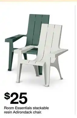 Target Room Essentials stackable resin Adirondack chair offer