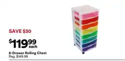 Michaels 8-Drawer rolling chest offer