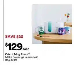 Michaels cricut Mug Press offer