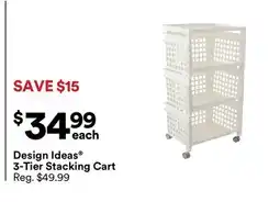 Michaels Design Ideas 3-Tier Stacking cart offer