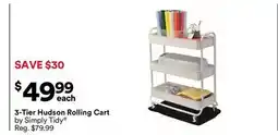 Michaels 3-Tier hudson rolling cart by Simply Tidy offer