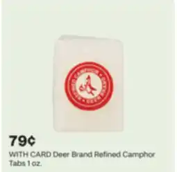 CVS Deer Brand Refined Camphor Tabs 1 oz offer