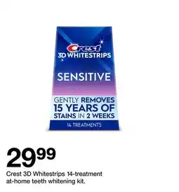 Target Crest 3D Whitestrips 14-treatment at-home teeth whitening kit offer