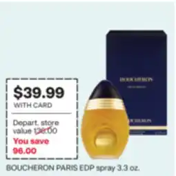 CVS BOUCHERON PARIS EDP spray 3.3 oz offer