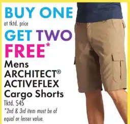 Boscov's Mens ARCHITECT ACTIVEFLEX Cargo Shorts offer