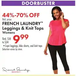 Boscov's FRENCH LAUNDRY Leggings & Knit Tops offer